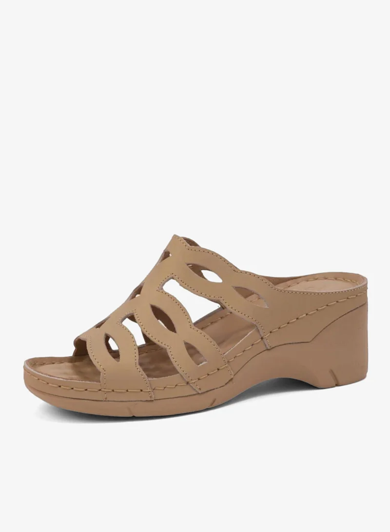 Comfort Plus  COMFORT PLUS LADIES SANDALS  - GG116 BEIGE for Women | Best Price UAE