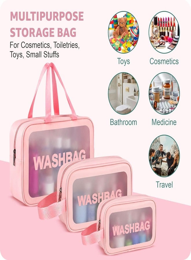 Brijex Travel Bottles and Toiletry Bag Set - 11 Pcs Leakproof Silicone Travel Containers for Toiletries, TSA Approved Clear Cosmetic Wash Bag, Travel Size Refillable Bottles for Shampoo, Conditioner, Lotion - Image 4