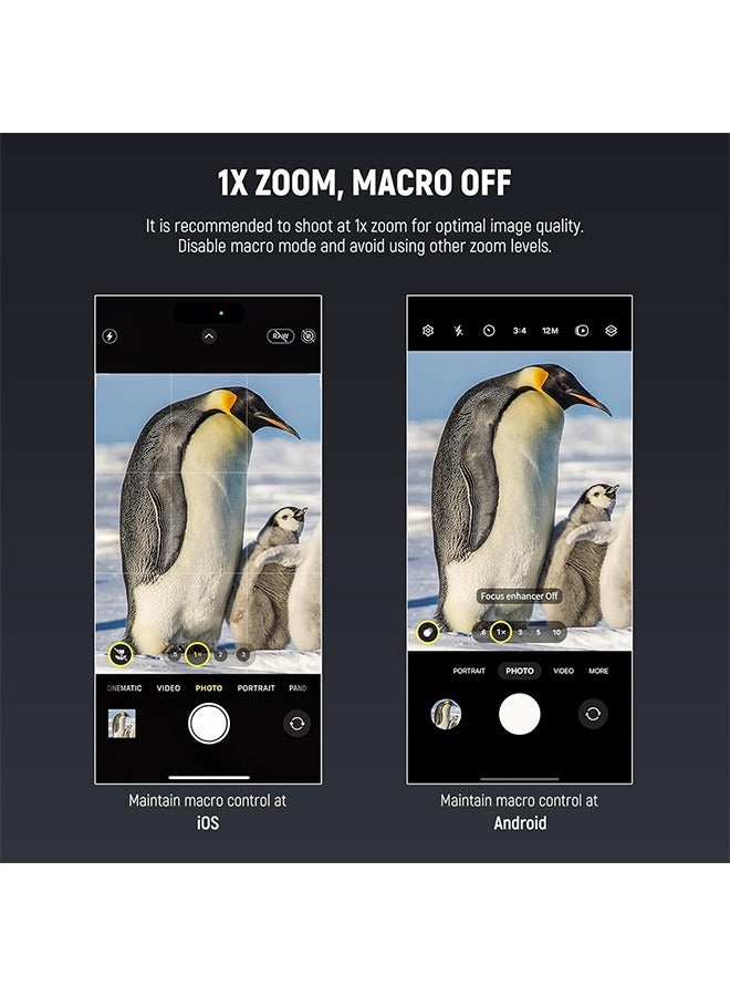 نيوير عدسة تليفوتو NEEWER 7X مع مشبك عدسة الهاتف متوافقة مع iPhone وسامسونج، 15 عنصرًا و12 مجموعة، عدسة هاتف بتكبير 7X لقفص الهاتف/حافظة الهاتف/لوحة الخلفية 17mm، LS-36 PRO - Image 3