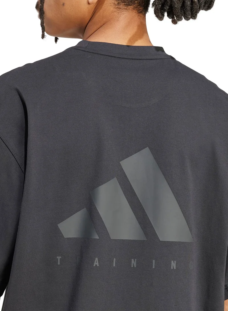 Adidas BLACK Primelift Workout Oversize T-Shirt for Men | Best Price UAE