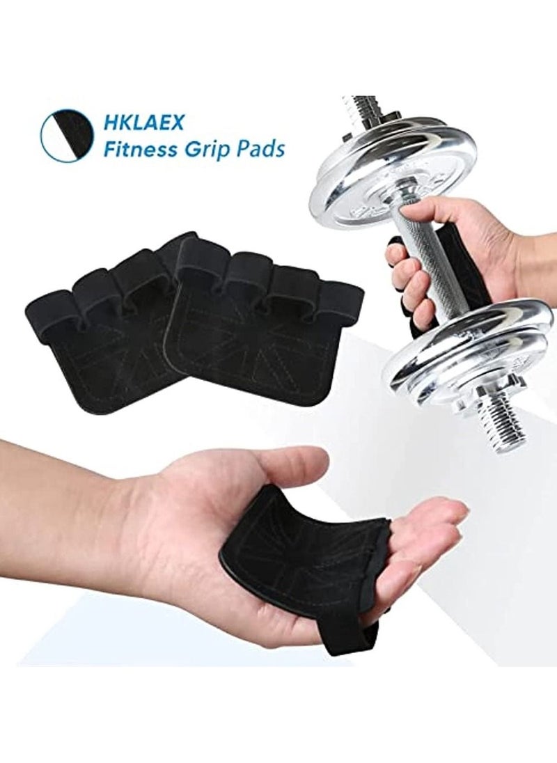 OIMG Fitness Gym Grip Pads For Weightlifting Powerlifting Cross Training Exercise Deadlift 4 Finger Loop Gym Workout Gloves For Men & Women The Palm Protection  - Image 3