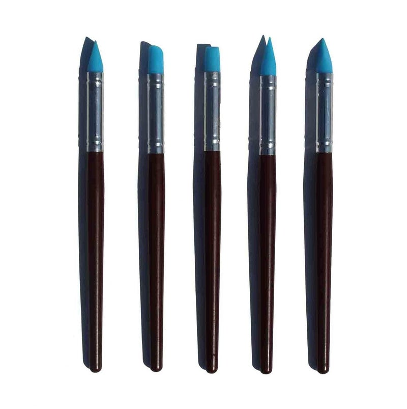 CraftDev Dotting Tool Set with Plastic Handle Emboss Tool, Mandala Tool, Foam Brush, and Piece Ball for Nail Art (22 Pc) - Image 5