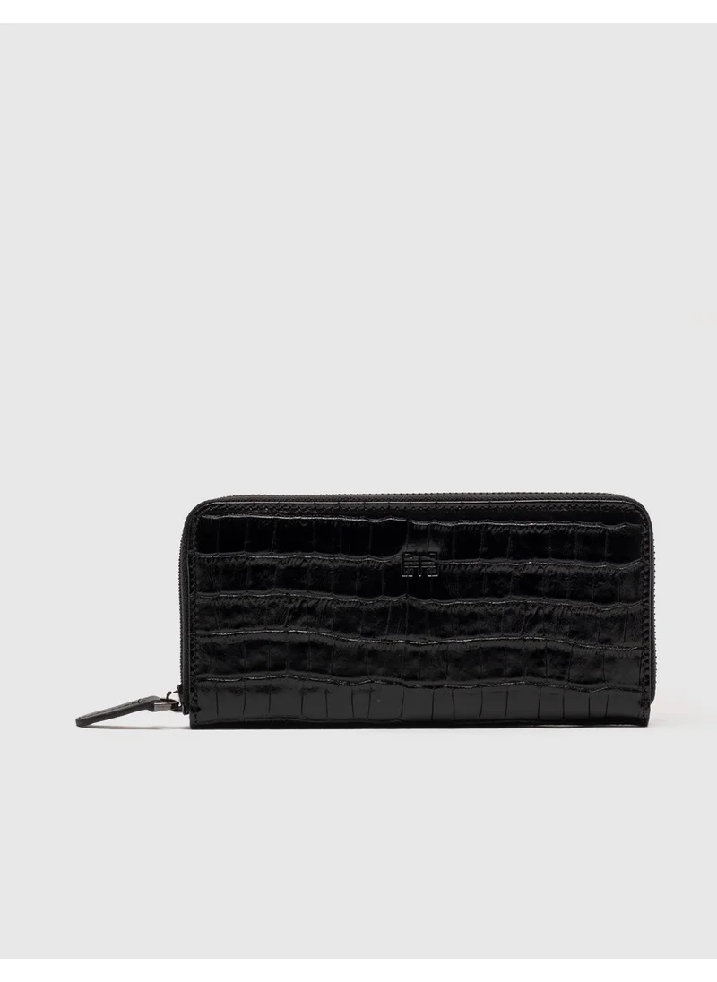 Cabani Genuine Leather Black Women's Wallet