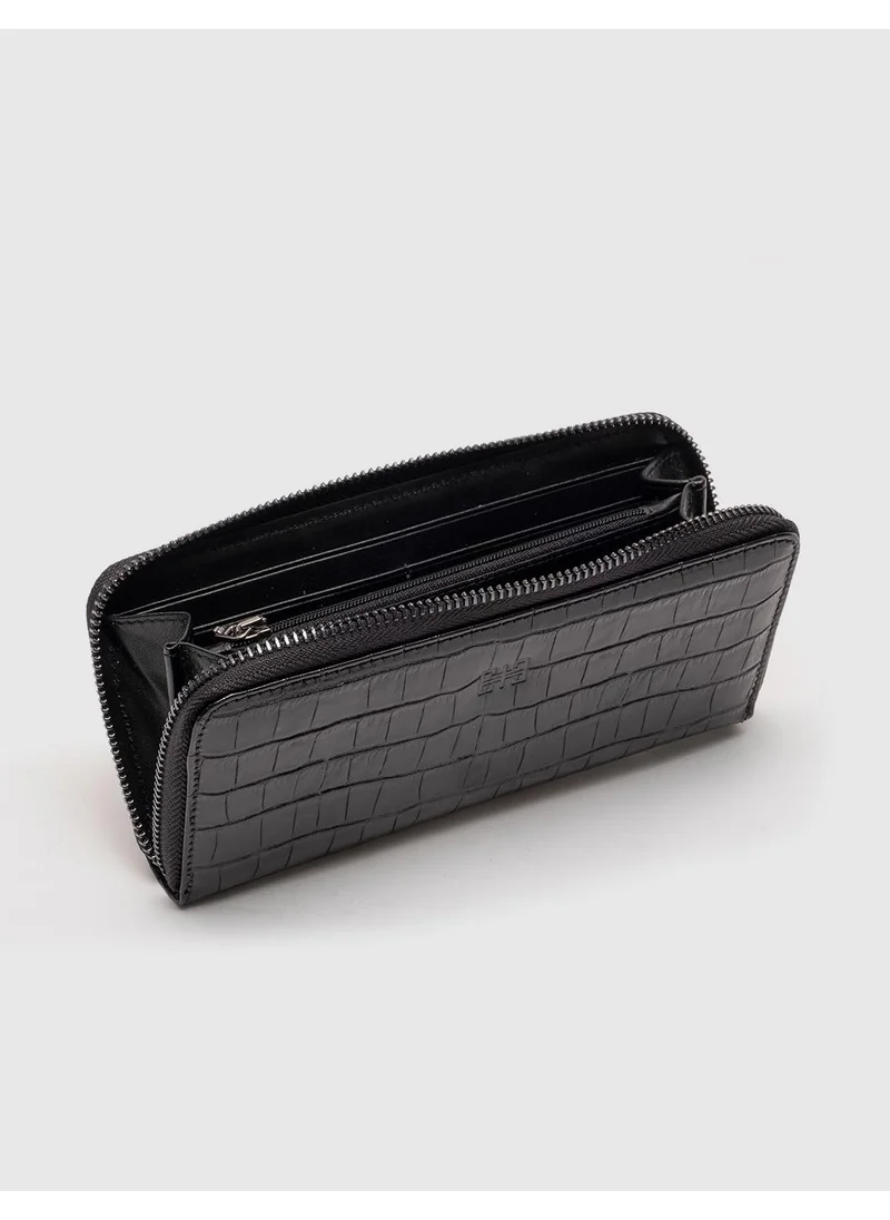 Cabani Genuine Leather Black Women's Wallet