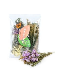 Niteangel Niteangel Natural Flower & Herb Bedding Habitat Decor - for Hamsters Gerbils Mice Lemming Degus or Other Small Pets (Harvest Wind - Flower Version)  - Image 1