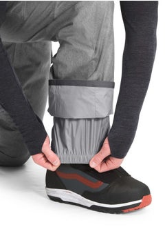 THE NORTH FACE Freedom Bib Mens Snowboard Pants TNF Medium Grey Heather Sz S  - Image 4