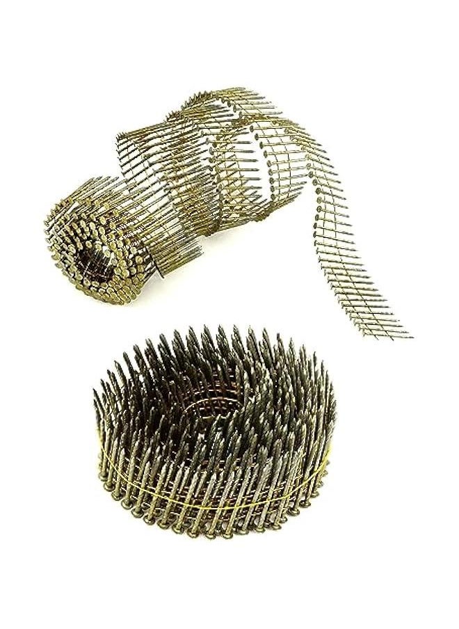 Arabest Siding Nails, 4200 Count 1-1/2-Inch x .092-Inch Collated Wire Coil Siding Nails,15-Degree Full Round Head, Ring Shank Hot-Dipped Galvanized for Rough Nailing of Lathing and Sheathing  - Image 4