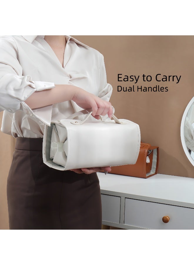 Travel Makeup Bag 4-in-1 Roll-Up,Capacity Cosmetic Bag for Women Portable Pouch Case Toiletry Bag Storage Organizer With 4 Detachable Removable - Image 2