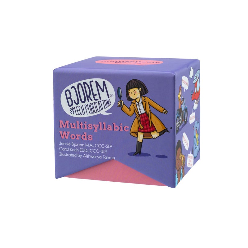 Bjorem Speech Multisyllabic Words Deck for Speech Therapy Inclusive Functional and Educational Resource Autism Childhood Apraxia of Speech Phonological Disorder 78 Cards with 281 Target Words - Image 3