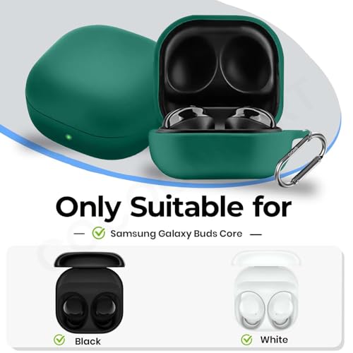 Cocoonkart Soft Silicone Case Cover for Samsung Galaxy Buds Core (Green) - Image 2