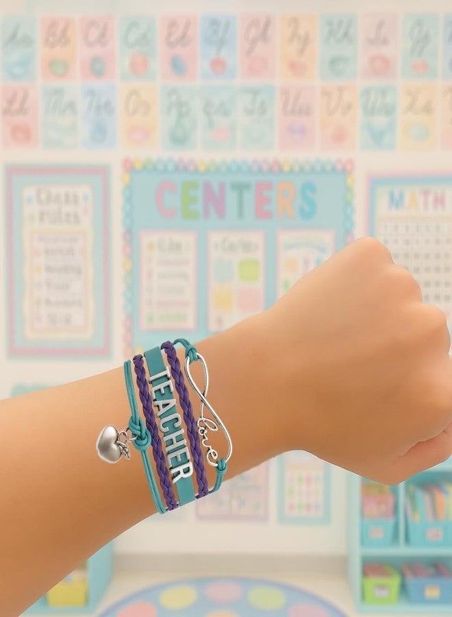 Infinity Collection Teacher Bracelet - Appreciation Jewelry Gift for Women Teachers, Retirement, End of Year, or Thank You Occasions - Image 3