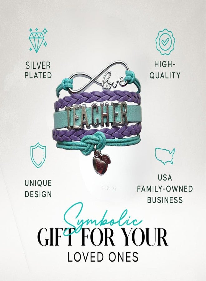 Infinity Collection Teacher Bracelet - Appreciation Jewelry Gift for Women Teachers, Retirement, End of Year, or Thank You Occasions - Image 4