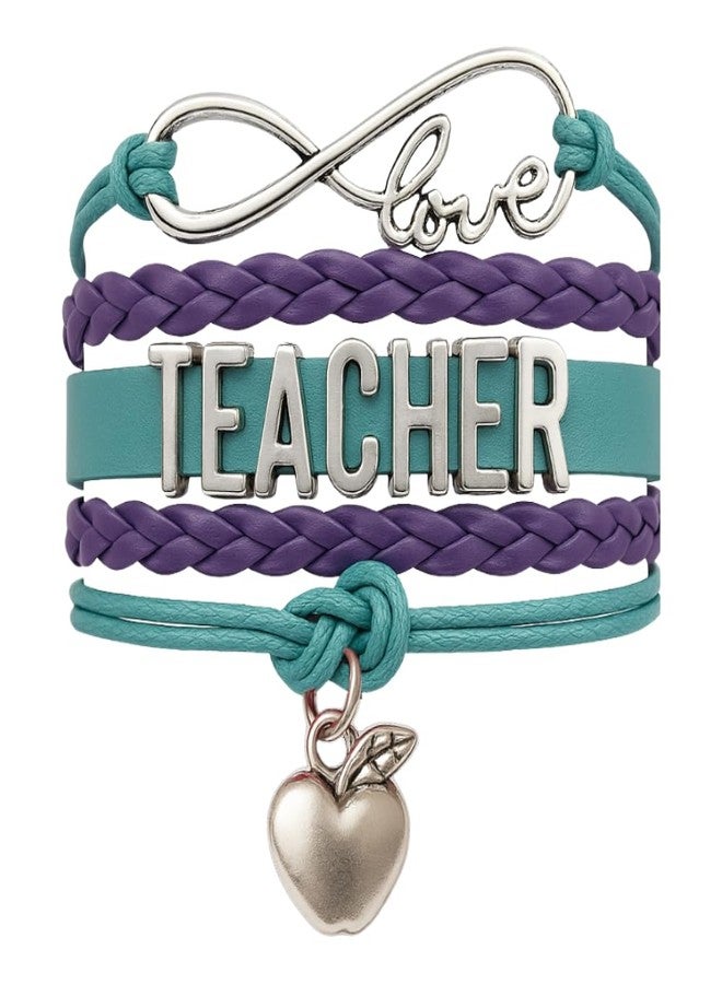 Infinity Collection Teacher Bracelet - Appreciation Jewelry Gift for Women Teachers, Retirement, End of Year, or Thank You Occasions - Image 1