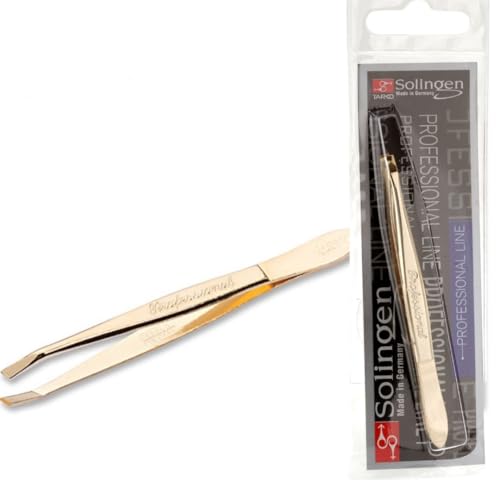 solingen مقص حواجب وشعر الوجه من الفولاذ المقاوم للصدأ بزاوية مائلة من سولنجن، ألمانيا - Image 1