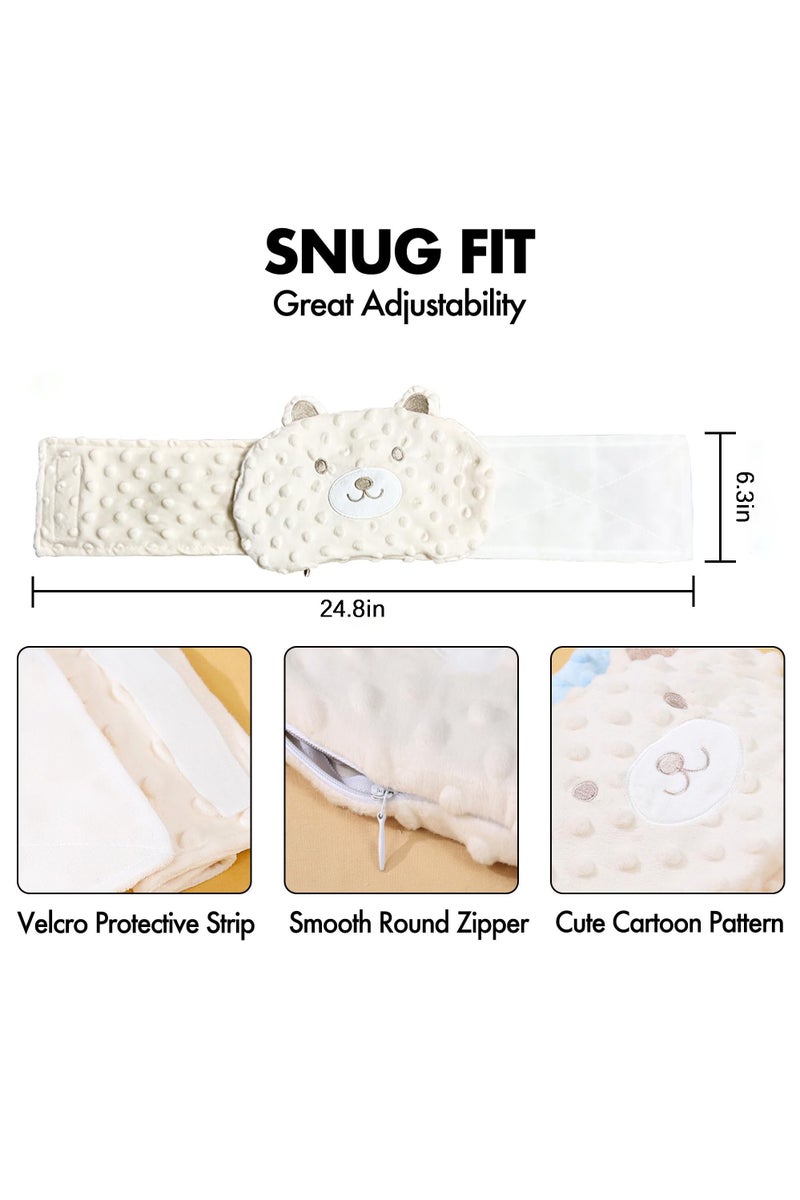 Flushrenic Relief for infant diarrhoea and flatulence - Red bean hot compress abdominal patch, infant warm abdominal patch wrap, relieves and soothes flatulence, bloating and stomach discomfort (beige) - Image 2