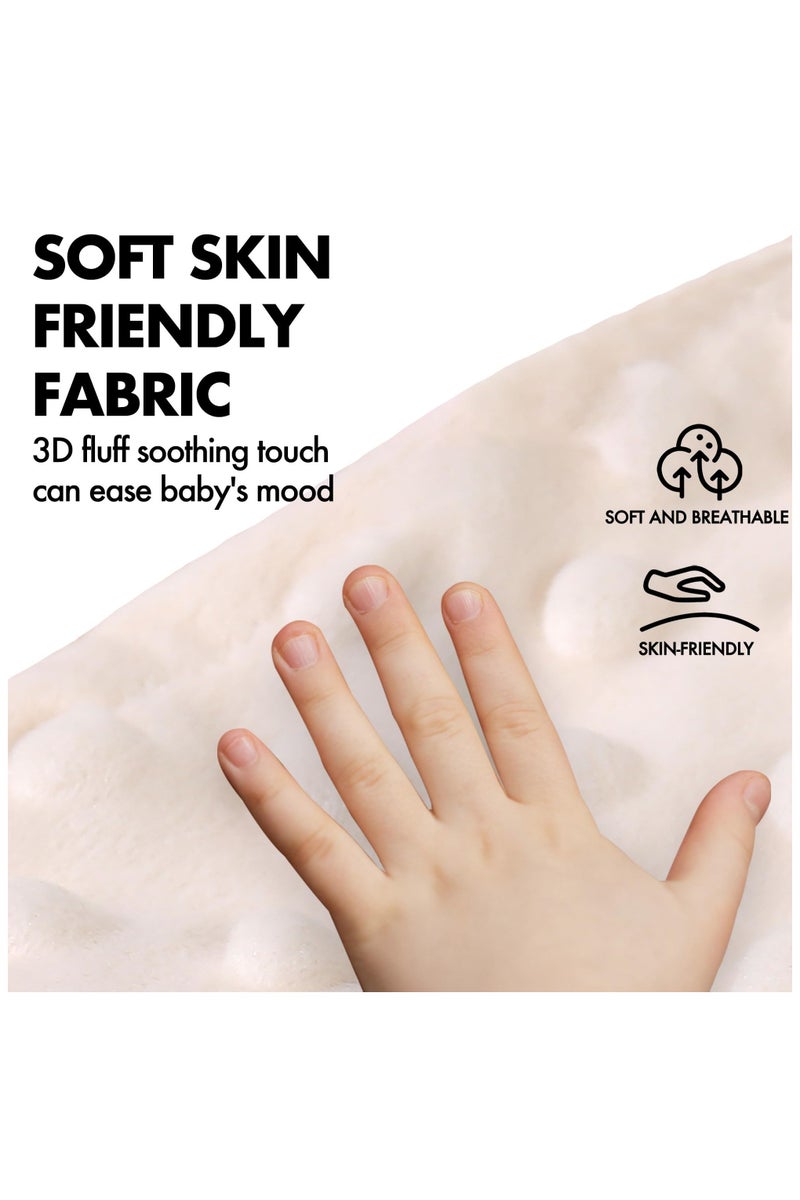 Flushrenic Relief for infant diarrhoea and flatulence - Red bean hot compress abdominal patch, infant warm abdominal patch wrap, relieves and soothes flatulence, bloating and stomach discomfort (beige) - Image 3