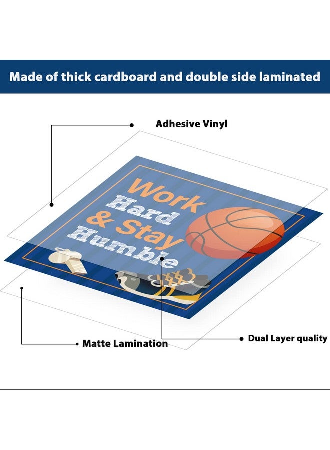 Tevxj Sports Motivational Bulletin Board Set With Bulletin Board Borders Teamwork Positive Sayings Accents Classroom Decor For Teachers Motivational Accents Sports Cutouts For Class School Decoration - Image 3