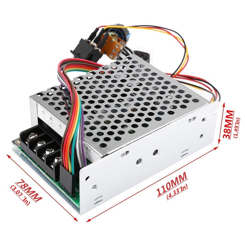 Puly PWM DC10-55V 12V 24V 36V 48V 60A PWM DC Motor Speed Controller Reversible Switch Set DC Brush Motor Tools Accessories Supplies - Image 4