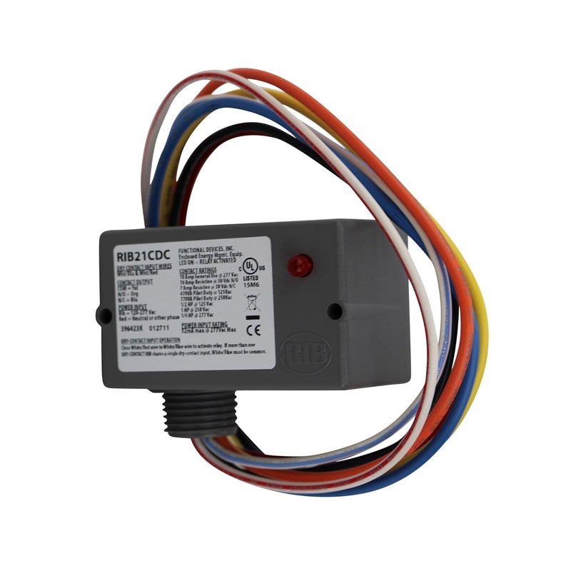 FunctionalDevices(RIB) Functional Devices Rib RIB21CDC Enclosed Pre-Wired Relay 120V to 277V - Image 1