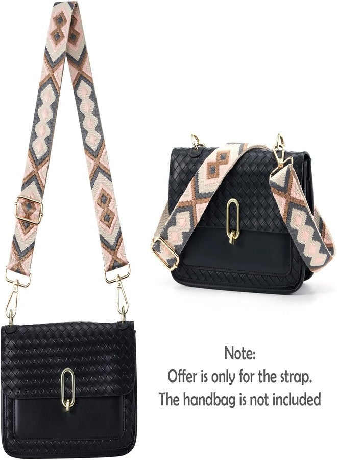 Styzere Adjustable Purse Strap Replacement for Women, 1.5" Wide Crossbody Shoulder Strap Bag Strap Boho Handbag Strap (Design F) - Image 3
