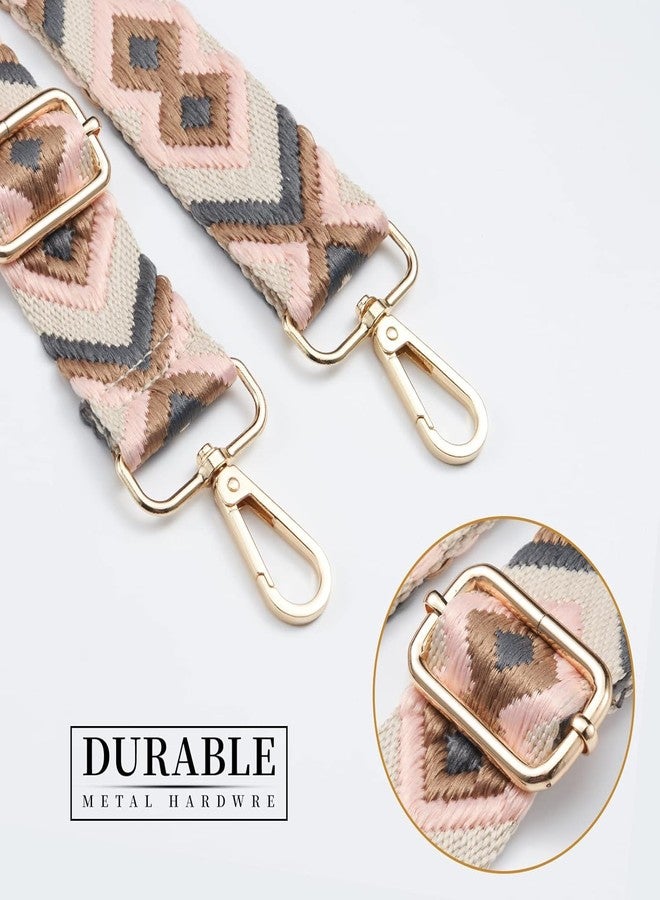 Styzere Adjustable Purse Strap Replacement for Women, 1.5" Wide Crossbody Shoulder Strap Bag Strap Boho Handbag Strap (Design F) - Image 2