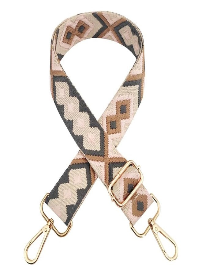 Styzere Adjustable Purse Strap Replacement for Women, 1.5" Wide Crossbody Shoulder Strap Bag Strap Boho Handbag Strap (Design F) - Image 1