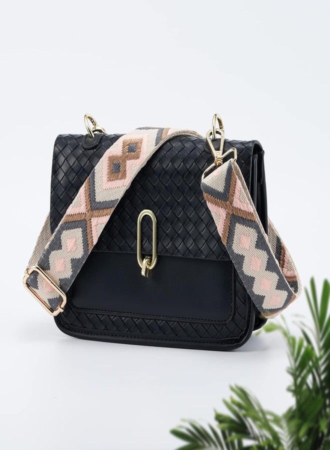 Styzere Adjustable Purse Strap Replacement for Women, 1.5" Wide Crossbody Shoulder Strap Bag Strap Boho Handbag Strap (Design F) - Image 5