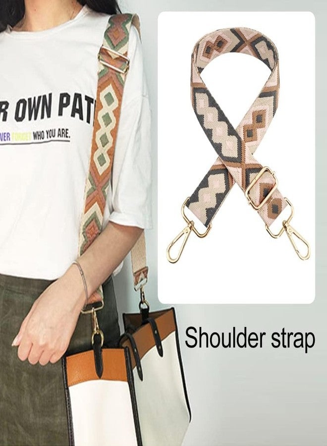 Styzere Adjustable Purse Strap Replacement for Women, 1.5" Wide Crossbody Shoulder Strap Bag Strap Boho Handbag Strap (Design F) - Image 4