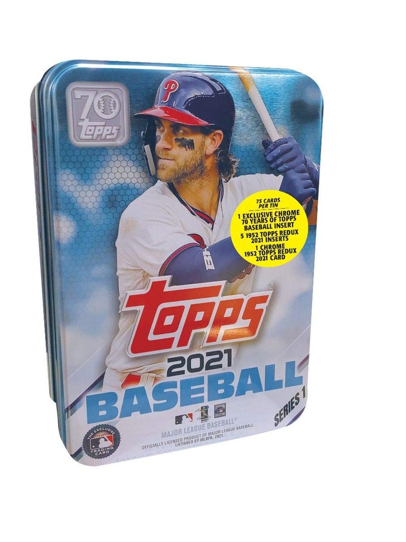 Topps 2021 Series 1 Baseball Tin - Image 5