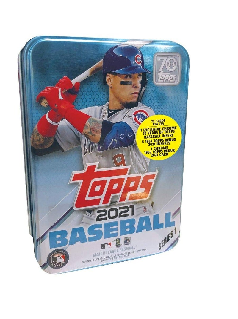 Topps 2021 Series 1 Baseball Tin - Image 3