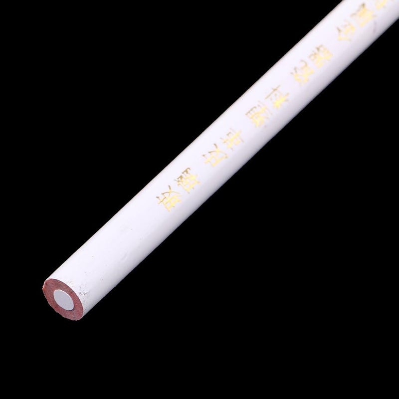 كلاراكو ١٠ أقلام تحديد بيضاء، طباشير خياطة للأقمشة والزجاج والجلد، لون أبيض - Image 5