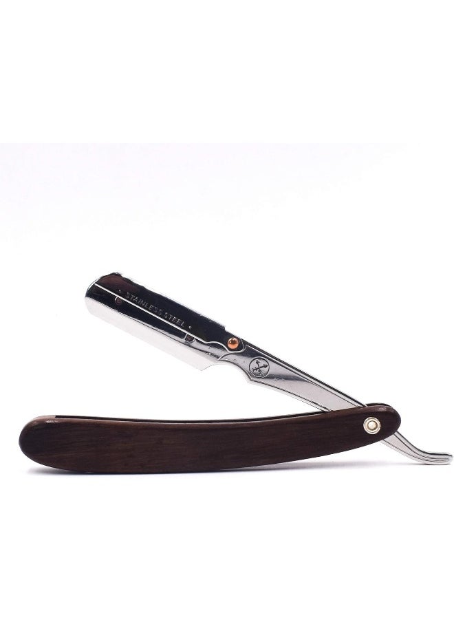 Parker'S Walnut Wood Handle Professional Barber Straight Razor & 5 Blades - pzsku/ZF1D36EB6E455AAC1A3EFZ/45/_/1725949142/0f9bcb39-c1d4-4261-b0d5-00ed73b0a2bc