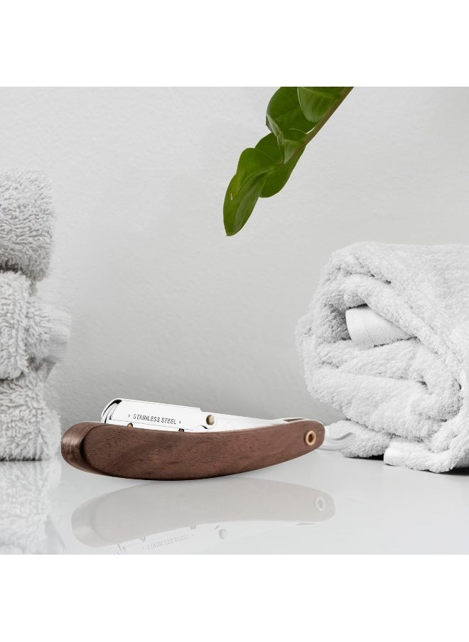 Parker'S Walnut Wood Handle Professional Barber Straight Razor & 5 Blades - pzsku/ZF1D36EB6E455AAC1A3EFZ/45/_/1725949142/986846dd-8aaa-4587-b8f3-cfe3cc8e7908