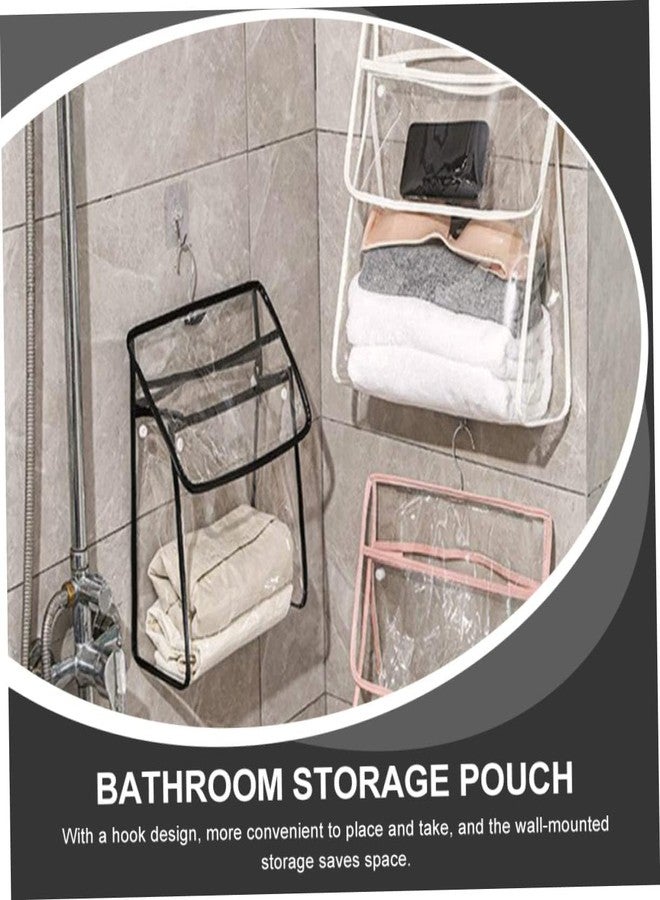 Wisik enterprise Waterproof Bathroom Bag, Home Hanging Storage Bag, Door Makeup Bag, Portable Hanging Shower Bag, Waterproof Compact Cosmetic Bag, Cosmetic Bag (1) - Image 5