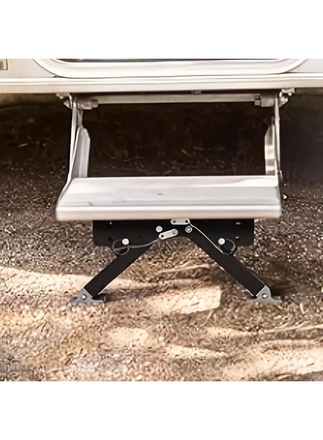 Heavy Duty Steel RV Step Stabilizer Kit for Travel Trailers 5th Wheels Motorhomes - Image 1