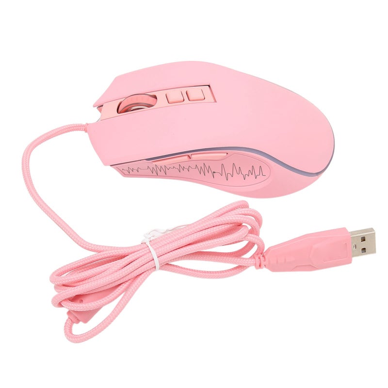 HYSJ Gaming Mouse Wired RGB Ergonomic Gaming Mouse - 4 Adjustable DPI Optical Sensor PC Gaming Mice for Laptop Computer - Image 5