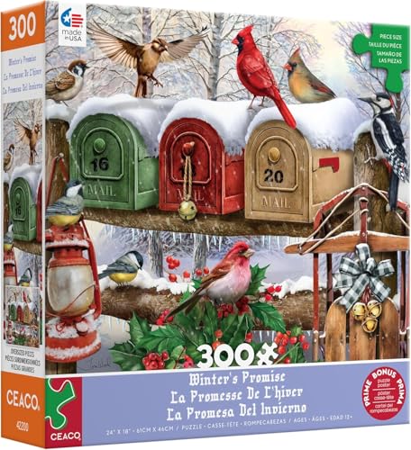 Ceaco - Winter's Promise - 300 Oversized Piece Jigsaw Puzzle - Image 3