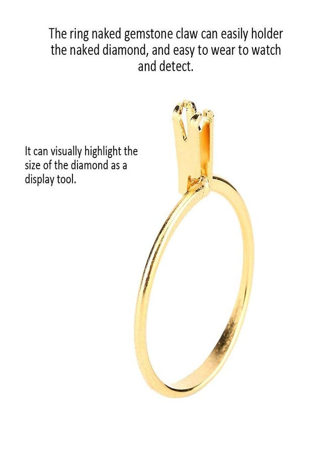 Alucy Ring Blank & Stone Holder - Diamond Tools, Gemstone Prong Easily Hold Naked & Claw Display Jewelry Making Tool - Image 2
