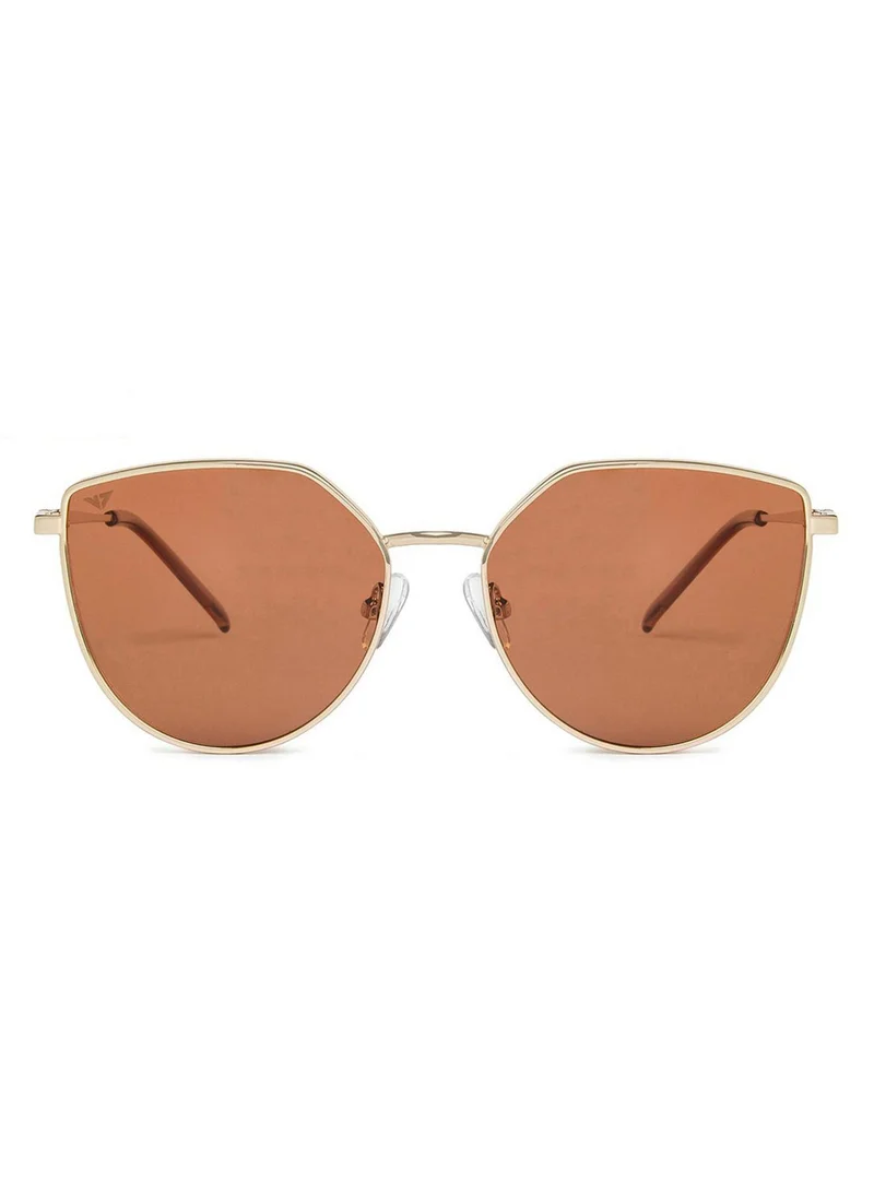 VINCENT CHASE VINCENT CHASE EYEWEAR Women's Cat Eye Sunglasses Brown Frame Brown Lens (Large) - Pack of 1