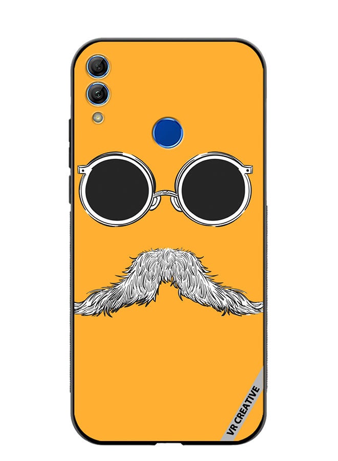 Protective Case Cover For Honor 10 Lite Baba Mustaches Design Multicolour