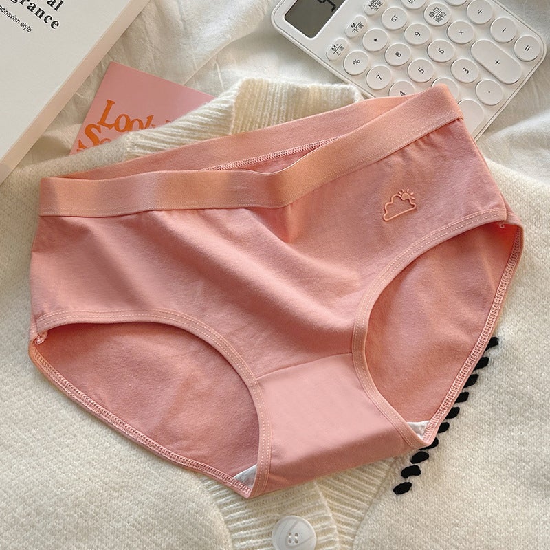 Ladies Cotton Briefs Mid-Waist Seamless Panties Caramel - Image 1