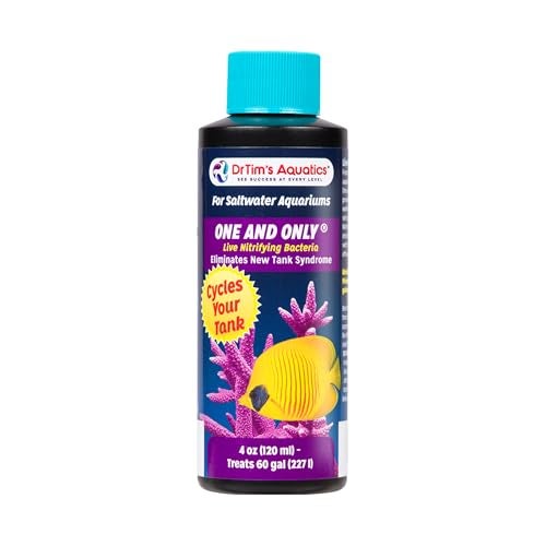 DrTim's Aquatics DrTim’s Aquatics One & Only for Saltwater Aquariums – 4 oz – Live Nitrifying Formulan – Supports Biological Balance, Clean Water & Stability in Fish Tanks - Image 1