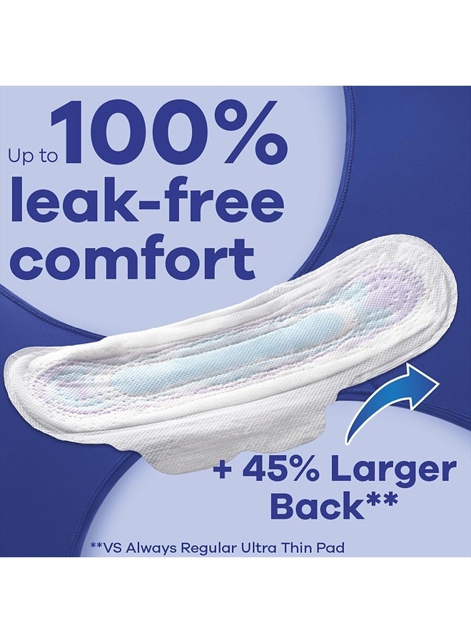 Always فوط نسائية رقيقة جداً بأجنحة للنساء، الحجم 4، امتصاص ليلي، بدون رائحة، 26 قطعة × 3 عبوات (78 قطعة إجمالاً) - Image 4