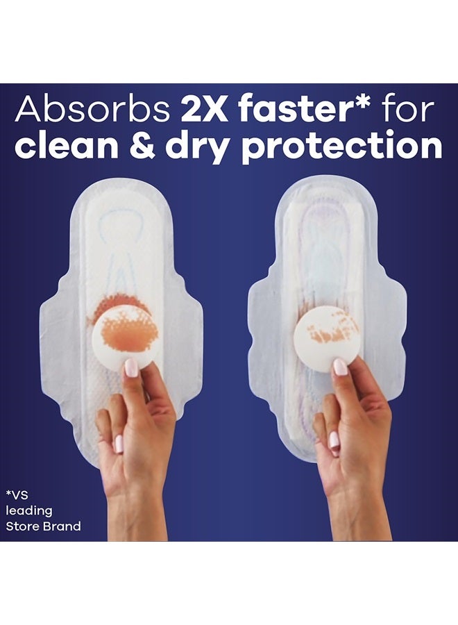 Always فوط نسائية رقيقة جداً بأجنحة للنساء، الحجم 4، امتصاص ليلي، بدون رائحة، 26 قطعة × 3 عبوات (78 قطعة إجمالاً) - Image 3