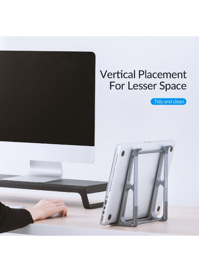 أوريكو حامل حاسوب محمول قابل للطي، ارتفاع مريح قابل للضبط حامل حاسوب مكتبي 14-17.3 قدم - Image 5