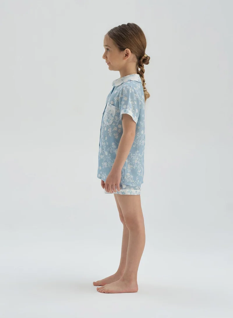 dagi Kids Floral Print Pyjama Set