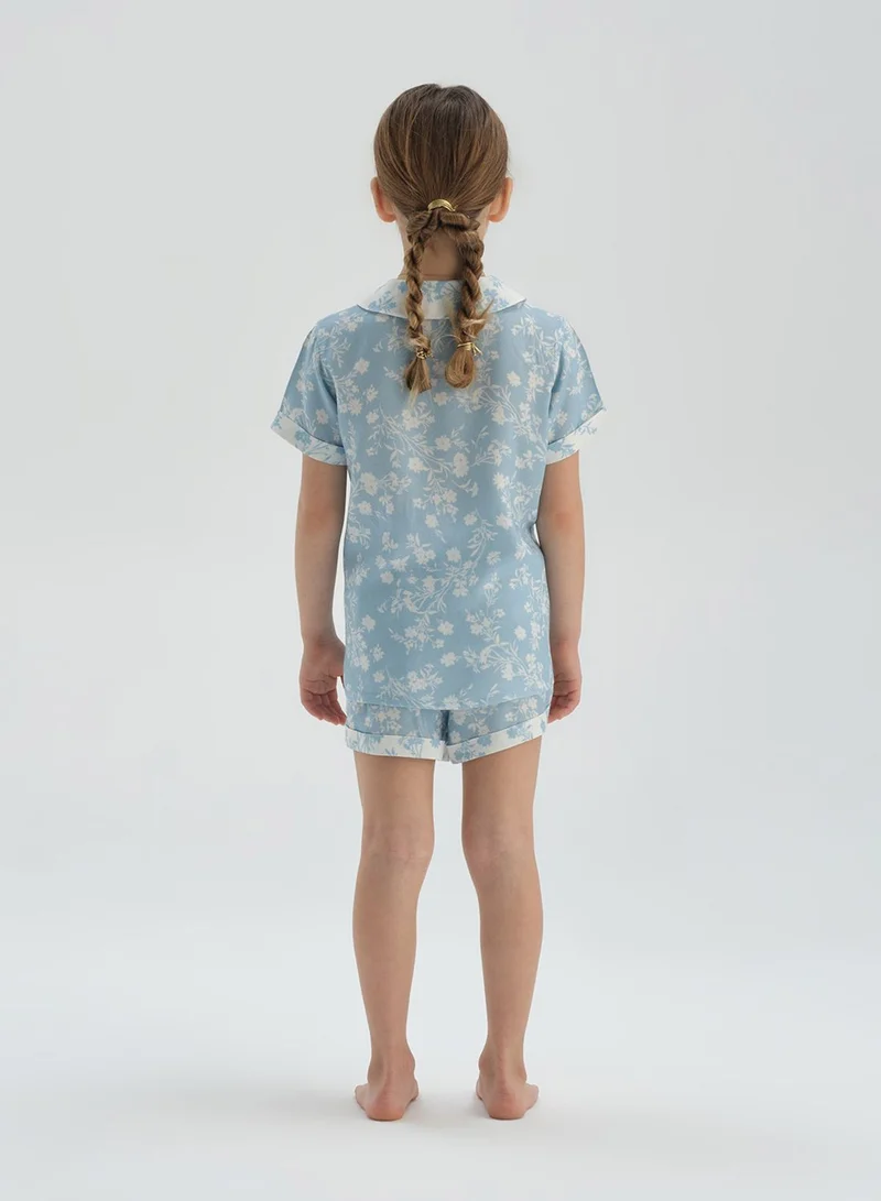 dagi Kids Floral Print Pyjama Set