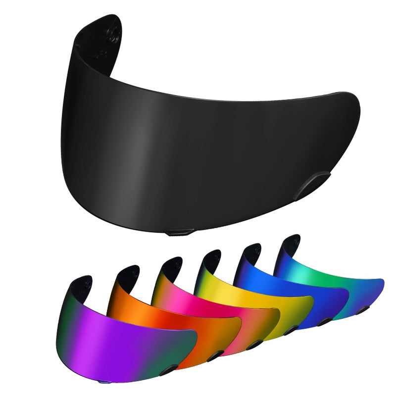 PSLER Qualifier Visor- Qualifier DLX Helmet Visor Motorcycle Face Shield Accessories Replacement for Bell Qualifier/Star/Vortex/RS-1/Revolver,Black - Image 1
