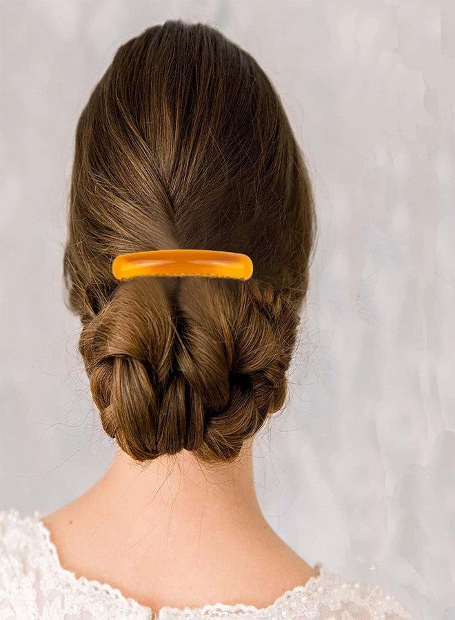 ايلان مجموعة إيلان المكونة من 24 قطعة من مشابك الشعر الجانبية البلاستيكية ذات الأسنان، إكسسوارات شعر للعرائس، مشط طرحة الزفاف للنساء والفتيات، وأعمال يدوية، 4 ألوان (بني فاتح). - Image 4