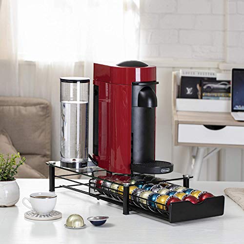 Rice rat Vertuo Capsule Holder Drawer for Nespresso With Glass For Cabinet Vertuoline Pod Storage Rack For Counter (Class-30 Pods) - Image 3